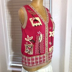 BLAST Sleeveless top sweater knit vest cotton S